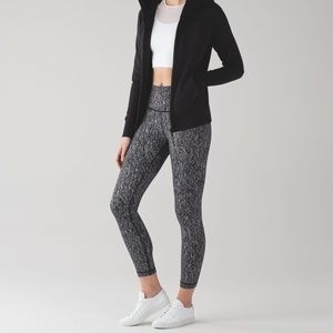 Lululemon High Times Pant Luon Suited Jacquard Black White 2